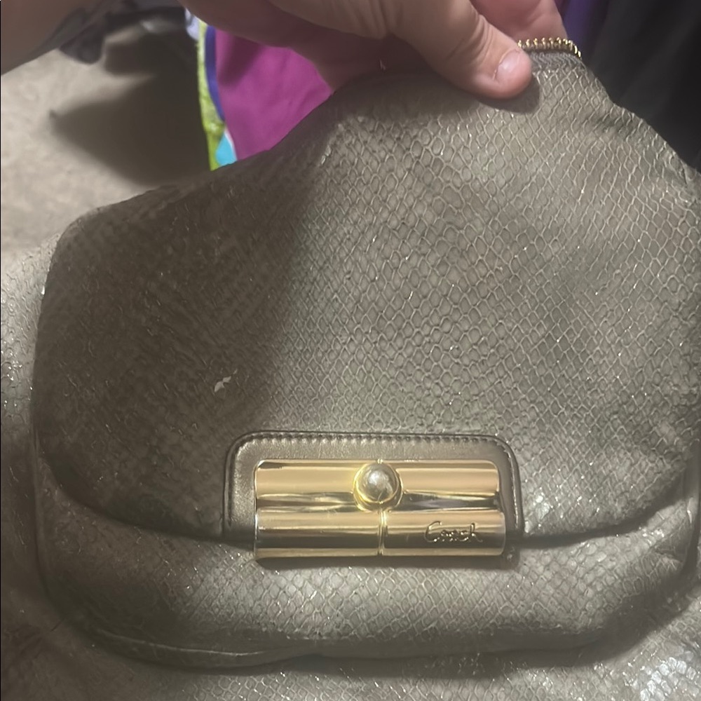 Coach Tan Leather Bag - Picture 1 of 1